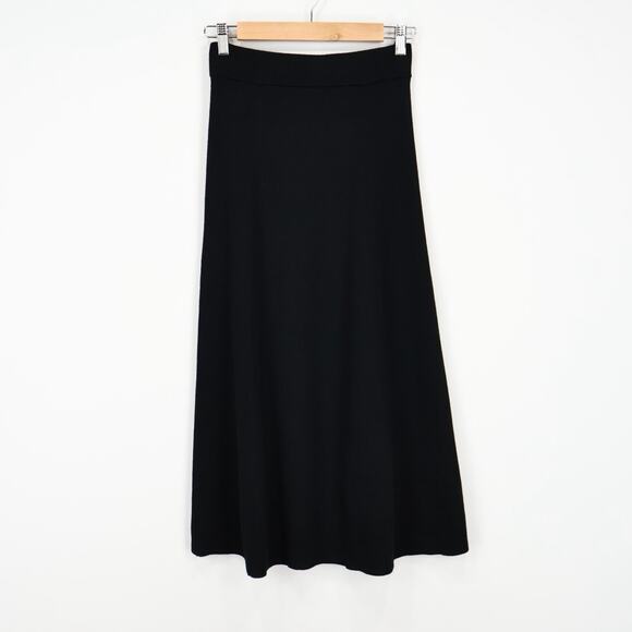 NWT Madewell Merino Wool Blend Pull-On Maxi Sweater Skirt True Black Size XS - Picture 5 of 11
